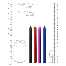 Ouch! Lot de 4 bougies SM Teasing Wax Multicolore